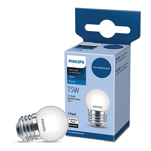 FOCO INCANDESCENTE 7.5W E26 S11 LUZ CÁLIDA