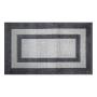 TAPETE PARA SALA POLIÉSTER Y BASE DE LÁTEX 60 X 100 CM GRIS BITONO FÁCIL DE LIMPIAR