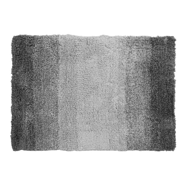 TAPETE PARA SALA POLIÉSTER 70 X 100 CM GRIS DIFUMINADO SUAVE Y CÓMODO
