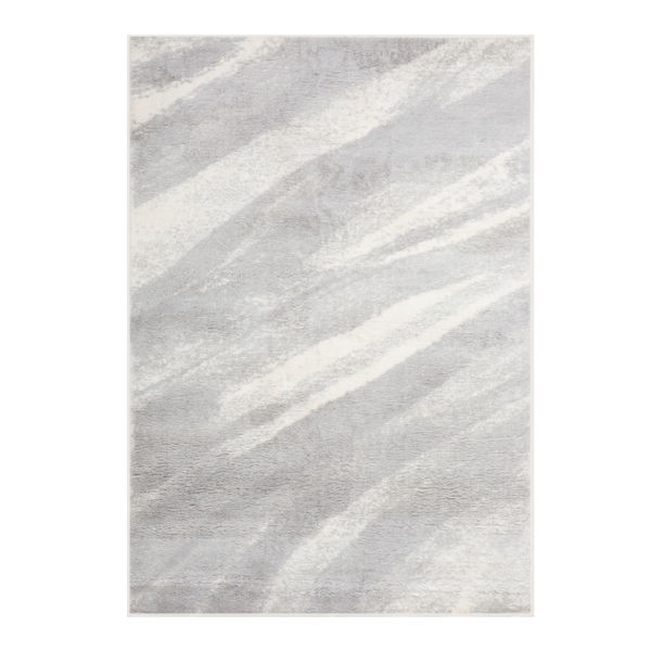 TAPETE PARA SALA YUTE Y POLIÉSTER 133 X 190 CM GRIS CAFE FÁCIL DE LIMPIAR