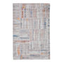 TAPETE PARA SALA POLIPROPILENO 160 X 230 CM GRIS GEOMÉTRICO ANTIDERRAPANTE