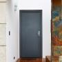 PUERTA EXTERIOR DE SEGURIDAD 8 PASADORES 96 X 213 CM IZQUIERDA GRIS OXFORD