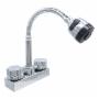 LLAVE PARA LAVABO DUOMANDO CROMO FLEXIBLE CUELLO ALTO