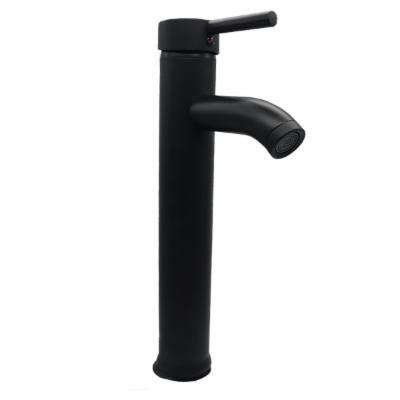 LLAVE PARA LAVABO MONOMANDO NEGRO MATE LARA DURABILIDAD