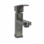 LLAVE PARA LAVABO MONOMANDO NÍQUEL SATINADO CUELLO BAJO DISEÑO DURABLE