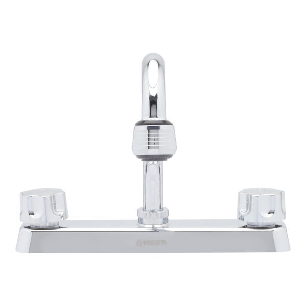 LLAVE PARA FREGADERO DUOMANDO CROMO 3 ORIFICIOS 8" INSTALACIÓN EN CUBIERTA