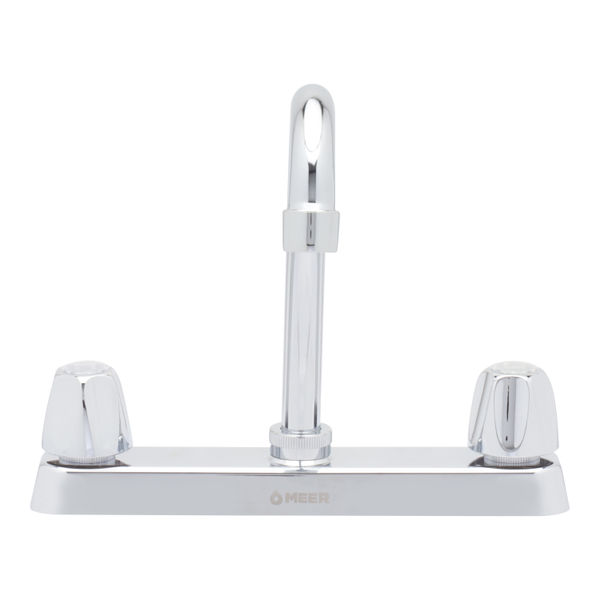 LLAVE PARA FREGADERO DUOMANDO CROMO CUELLO MEDIA ALTURA 8" ALTA DURABILIDAD