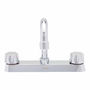LLAVE PARA FREGADERO DUOMANDO CROMO MANERALES METÁLICOS 11" 3 ORIFICIOS