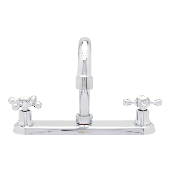 LLAVE PARA FREGADERO DUOMANDO CROMO MANERALES METÁLICOS 8" 3 ORIFICIOS
