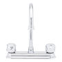 LLAVE PARA FREGADERO DUOMANDO CROMO MANERALES METÁLICOS 10.6" 3 ORIFICIOS