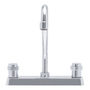 LLAVE PARA FREGADERO DUOMANDO CROMO MANERAL METÁLICO 8" CUERPO LATÓN