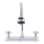 LLAVE PARA FREGADERO DUOMANDO CROMO FLEXIBLE CONEXIÓN 1/2" CUBIERTA ABS