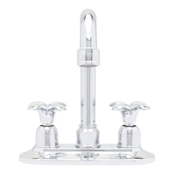 LLAVE PARA LAVABO DUOMANDO CROMO DE 8 PULGADAS CUELLO ALTO