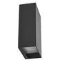 ARBOTANTE DE MURO LED SOBREPONER 7.2W 3000K IP65 NEGRO MATE