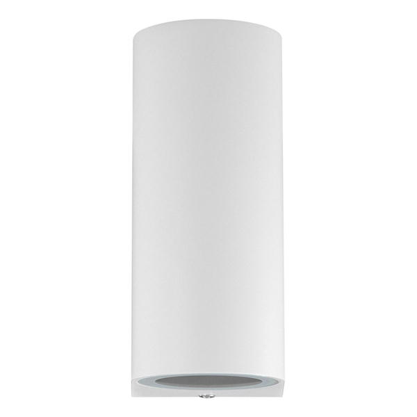 ARBOTANTE DE MURO LED SOBREPONER 12W LUZ CÁLIDA IP65 BLANCO