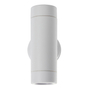 ARBOTANTE DE MURO LED SOBREPONER 12W 2 FOCOS LUZ NEUTRA IP54 BLANCO