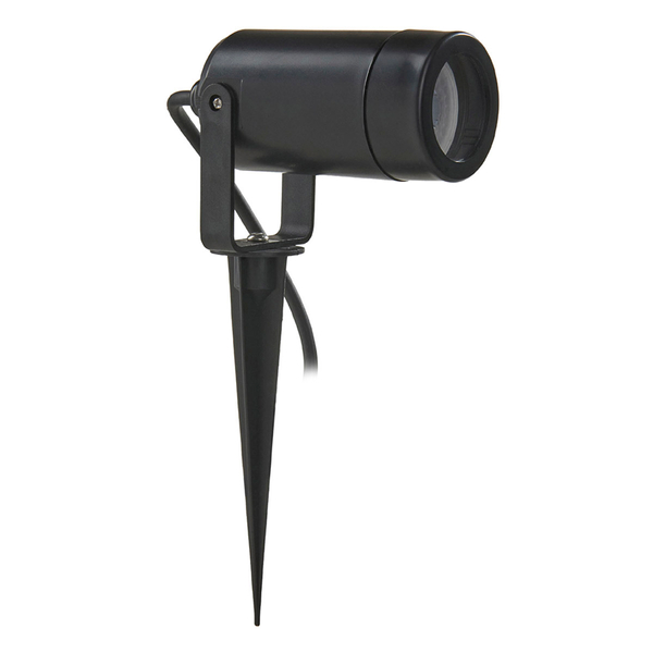 ESTACA DE LUZ LED PARA JARDÍN SPOT LUZ CÁLIDA 6 W NEGRO MATE 1 PIEZA