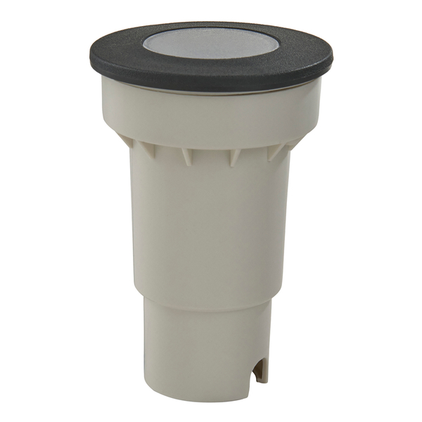 KIT LUZ DE PISO LED EMPOTRABLE IP65 EXTERIOR 12.7 X 9.2 CM 6 W NEGRO MATE 1 PIEZA PL-7412.NKT30