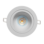 LÁMPARA DE TECHO EMPOTRABLE LED REDONDA 4.2 PUL 4.5 W BLANCA MATE