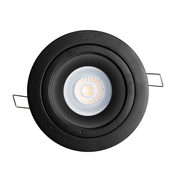 LÁMPARA DE TECHO EMPOTRABLE LED TIPO DOWNLIGHT REDONDA 4.5 W NEGRA MATE