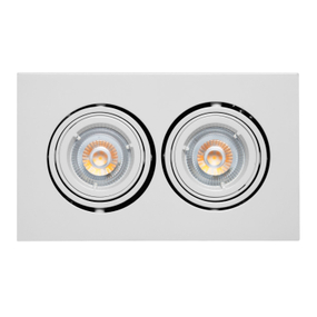 LÁMPARA DE EMPOTRAR EN TECHO TIPO DOWNLIGHT 10 X 21 X 11.8 CM 2 LUCES BLANCO LUZ NEUTRA