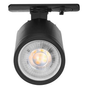 LÁMPARA TIPO SPOT PARA RIEL DE TECHO 4.5" 10 W NEGRA MATE