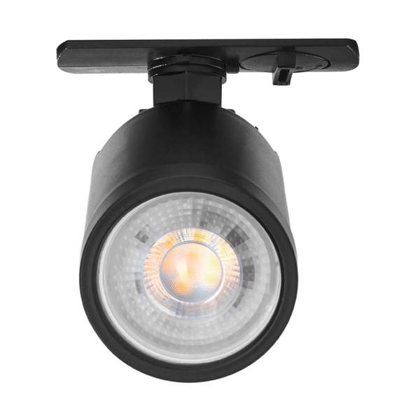 LÁMPARA DE USO EN RIEL EN TECHO TIPO SPOT 5.5 X 11.4 X 8.2 CM 1 LUZ NEGRO LUZ FRÍA
