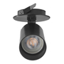LÁMPARA EMPOTRABLE LED SPOT PARA TECHO REDONDA 6 W 4000 K NEGRA MATE