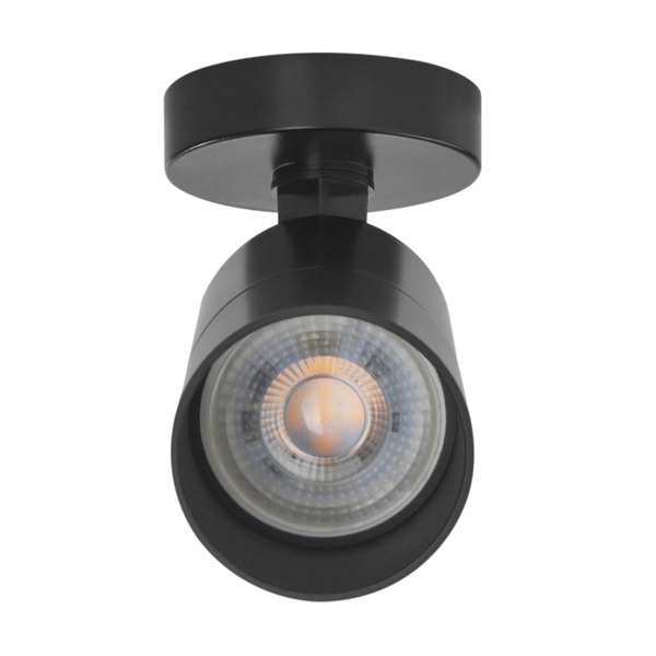LÁMPARA DE TECHO LED SOBREPONER SPOT 6 W NEGRO LUZ NEUTRA INTERIOR