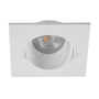 LÁMPARA DE TECHO EMPOTRABLE TIPO SPOT PARA TECHO CUADRADA 3.6" 9 W BLANCA MATE