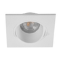 LÁMPARA DE TECHO EMPOTRABLE LED TIPO SPOT PARA TECHO CUADRADA 3.6" 4.5 W BLANCA MATE