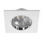 LÁMPARA DE TECHO EMPOTRABLE LED CUADRADA 3.6" 4.5 W BLANCA MATE CROMADO