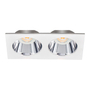 LÁMPARA DE EMPOTRAR EN TECHO TIPO SPOT 3.1 X 17.3 X 9.2 CM 2 LUCES BLANCO LUZ CÁLIDA
