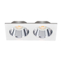 LÁMPARA DE TECHO EMPOTRABLE LED RECTANGULAR 6.8" 9 W BLANCA MATE