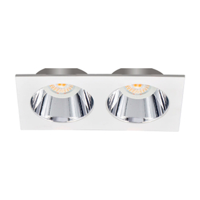 LÁMPARA DE TECHO EMPOTRABLE LED RECTANGULAR 6.8" 9 W BLANCA MATE