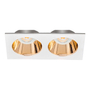 LÁMPARA DE TECHO EMPOTRABLE LED SPOT RECTANGULAR 6.8" 9 W BLANCA MATE