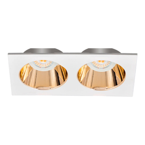 LÁMPARA DE TECHO EMPOTRABLE LED SPOT RECTANGULAR 6.8" 9 W BLANCA MATE