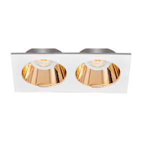 LÁMPARA DE TECHO EMPOTRABLE LED TIPO SPOT RECTANGULAR 7" / 9 W BLANCA MATE