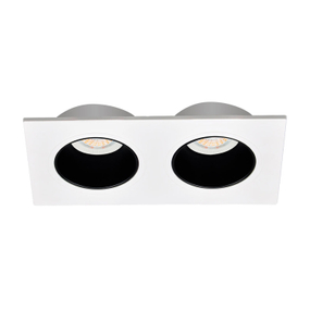 LÁMPARA DE TECHO EMPOTRABLE LED 4000 K PARA TECHO RECTANGULAR 9 W BLANCA MATE