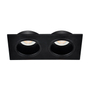 LÁMPARA DE TECHO EMPOTRABLE LED SPOT 4000 K PARA TECHO RECTANGULAR 6.8" 9 W NEGRA MATE