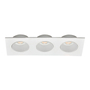 LÁMPARA DE EMPOTRAR EN TECHO TIPO SPOT 3.1 X 25.1 X 9.2 CM 3 LUCES BLANCO SIN FOCO