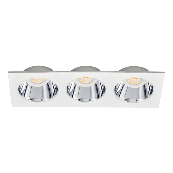 LÁMPARA DE TECHO EMPOTRABLE LED RECTANGULAR 9.9" 13.5 W BLANCA MATE