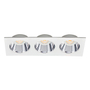 LÁMPARA DE TECHO EMPOTRABLE LED RECTANGULAR 9.9" 13.5 W BLANCA MATE