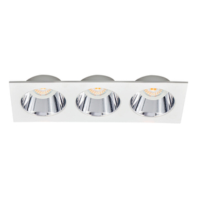 LÁMPARA DE TECHO EMPOTRABLE LED RECTANGULAR 9.9" 13.5 W BLANCA MATE