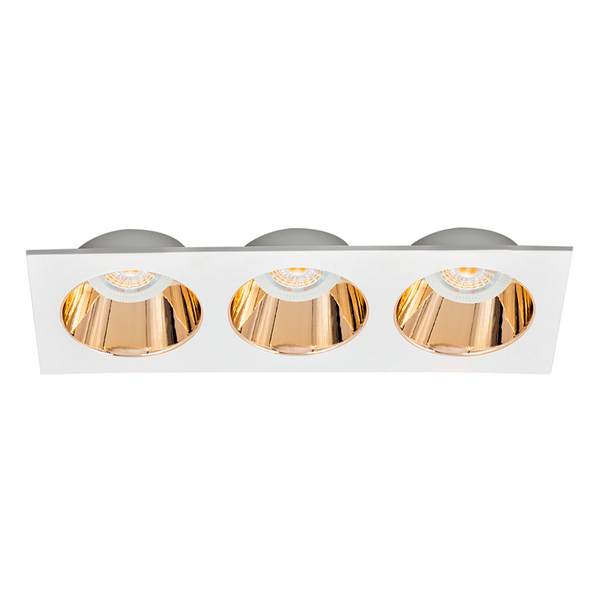 LÁMPARA DE TECHO EMPOTRABLE LED TIPO SPOT PARA TECHO RECTANGULAR 9.9" 13.5 W BLANCA MATE