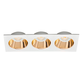 LÁMPARA DE TECHO EMPOTRABLE LED TIPO SPOT PARA TECHO RECTANGULAR 9.9" 13.5 W BLANCA MATE
