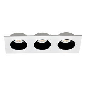 LÁMPARA DE TECHO TRIPLE EMPOTRABLE LED TIPO SPOT RECTANGULAR 13.5 W BLANCA