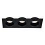 LÁMPARA DE TECHO EMPOTRABLE LED RECTANGULAR 10 PUL 13.5 W NEGRA