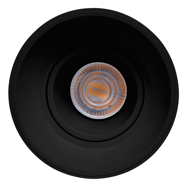 LÁMPARA DE TECHO LED SOBREPONER CIRCULAR 4.5 W NEGRO LUZ CÁLIDA INTERIOR