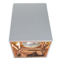 LÁMPARA DE TECHO LED SOBREPONER FOCO GU5.3 CUADRADO 4.5 W BLANCO LUZ CÁLIDA INTERIOR